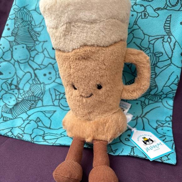 Jellycat AMUSEABLES LATTE Authentic in-hand Summer 2025 Foodie FOMO out of stock - Picture 7 of 11